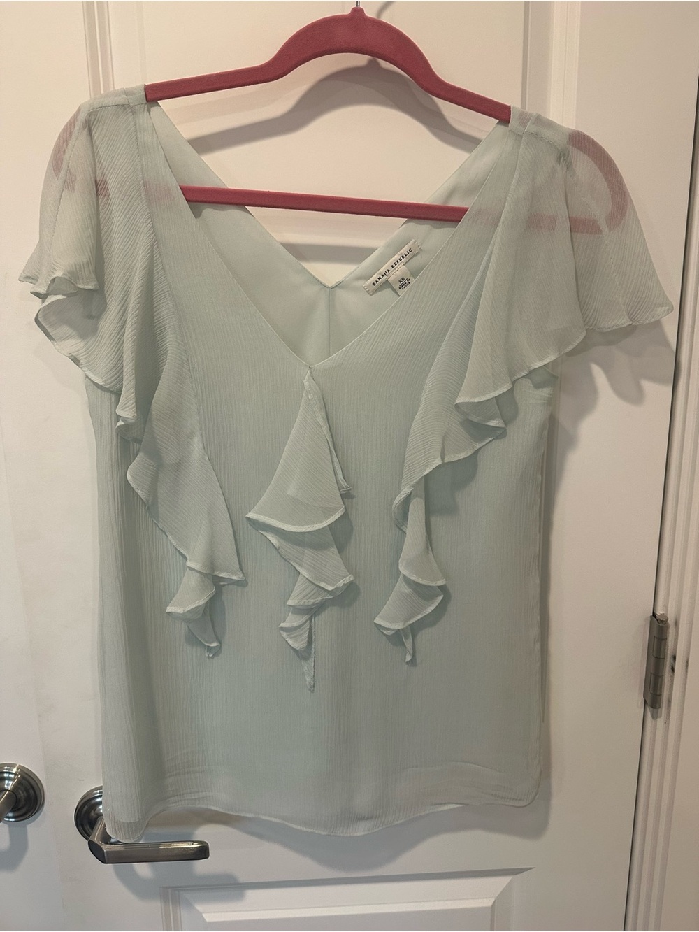 Banana Republic Ruffled V-Neck Blouse